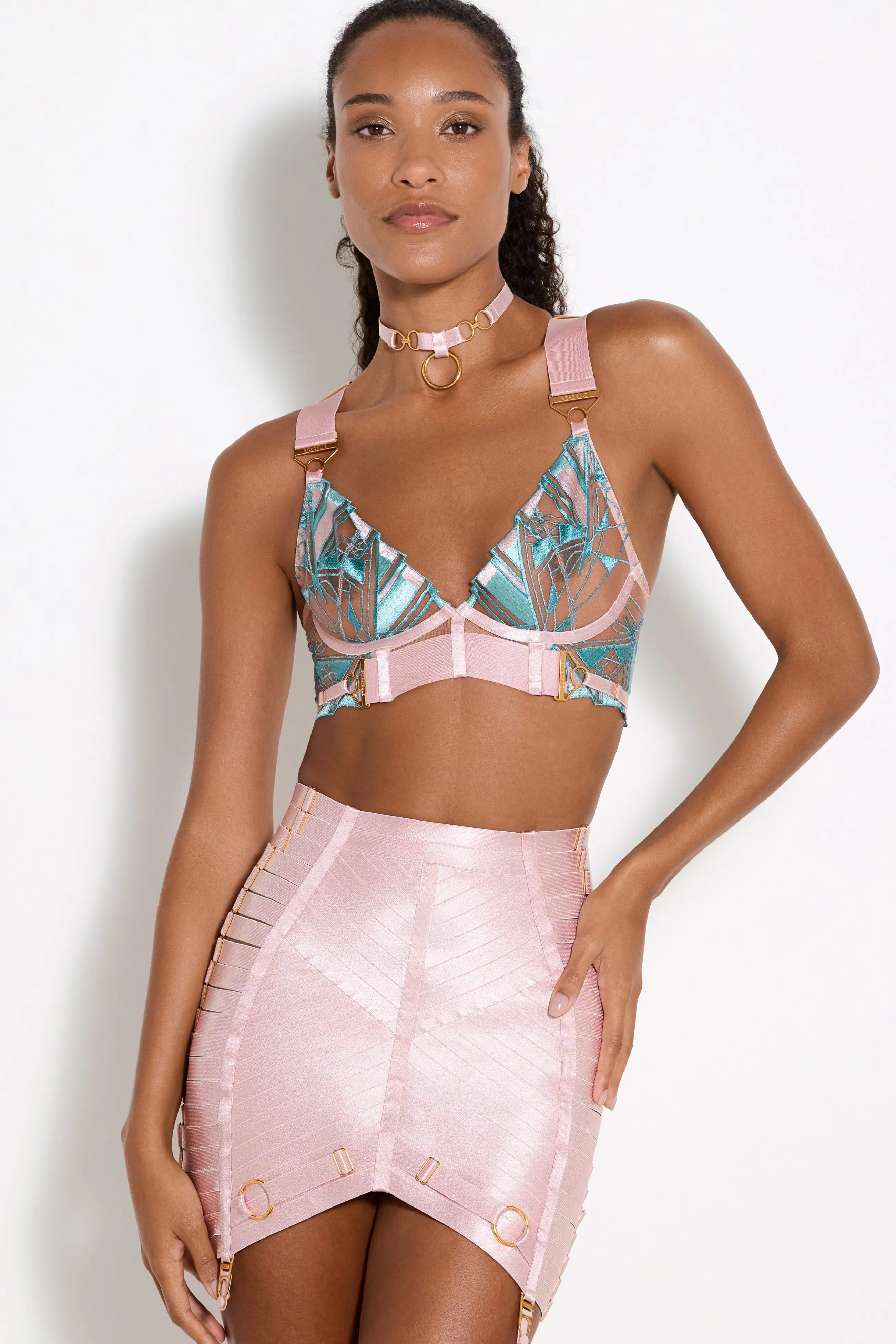 Bordelle Cubism Longline Bodice Bra | Lace | Bras