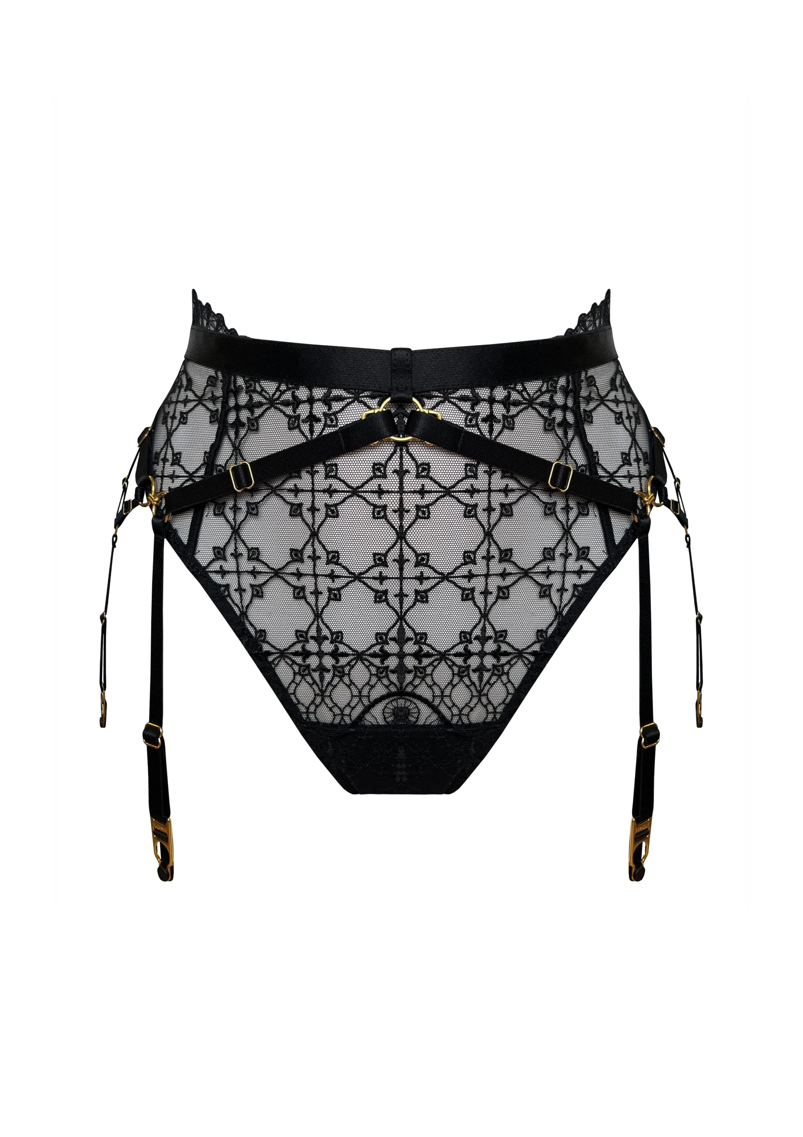 mari_high_waist_thong_8.webp Bordelle Mari High Waist Thong | Lace | Thongs