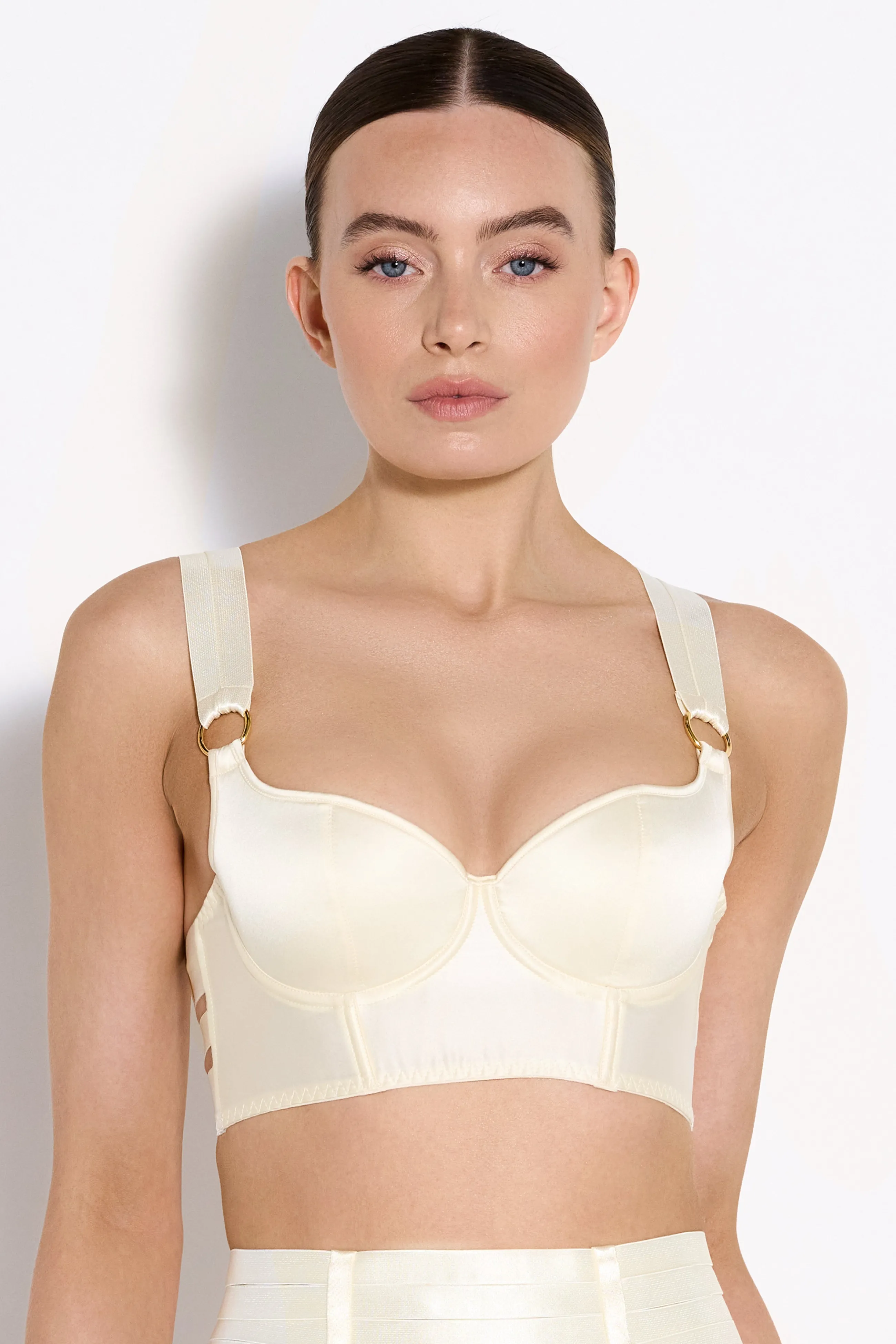 Bordelle Signature Silk Longline Bodice Bra | Bras